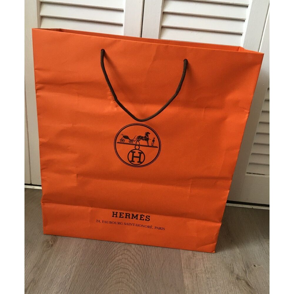 AUTHENTIC HERMES - XL PAPER STORE SHOPPING GIFT BAG